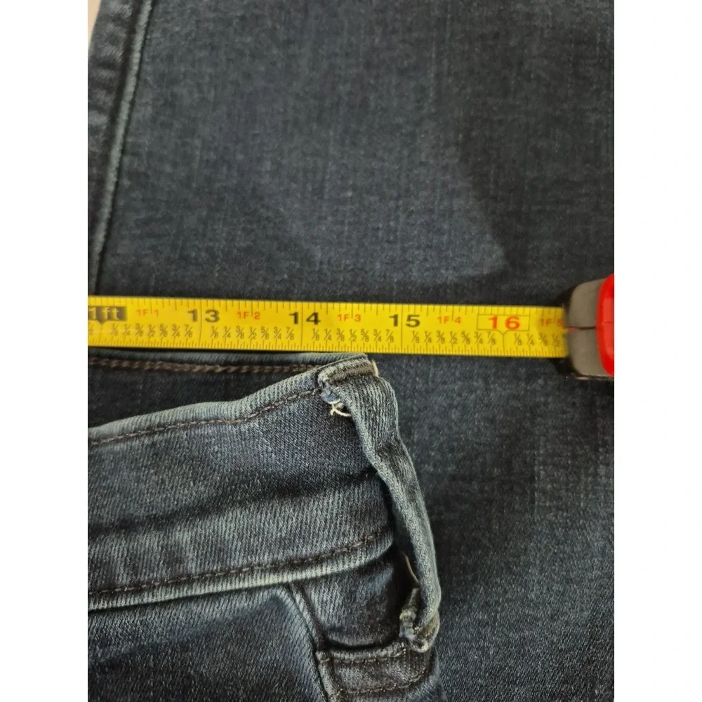 J Crew 484 Stretch Jeans Mens‎ 30x30 Blue Dark Wash Tapered Leg Grunge Outdoor